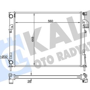 SU RADYATÖRÜ RENAULT TRAFIC II-OPEL VIVARO-NISSAN PRIMASTAR 1.9DCI-DTI 2.0 2.0 16V 01 MT BRAZING 560x448x26
