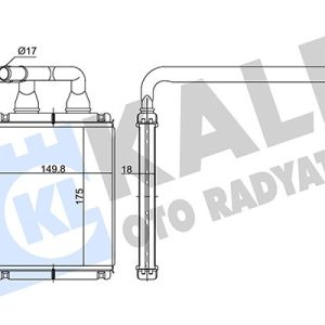 KALORİFER RADYATÖRÜ KIA PICANTO 1.0L G4HE 04-11 1.1L D3FA CRDI 05-11 - ALEMİNYUM 9713807000