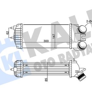 İNTERCOOLER BERLINGO-XSARA PICASSO-PEUGEOT PARTNER 1.6 HDI 02 0384G5-9645965180
