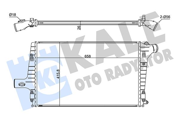 İNTERCOOLER A3-A6-TT2.5 TDI 01 04 4B0145805A