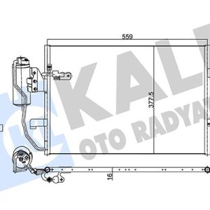 KLIMA RADYATORU MERCEDES W168 W414 A1685001154
