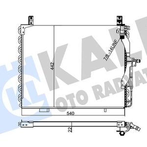 KLIMA RADYATORU MERCEDES W124 S124 A124 C124 A1248301970