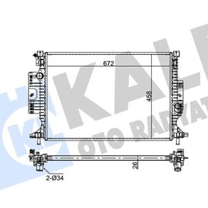 MOTOR SU RADYATORU FORD GRAND C MAX 11 FOCUS III 11 KUGA II 14 AT MT 26mm 1.5 ECOBOOST 2.0 DURATORQ 1857556-1920192-2237092-EJ738005AG