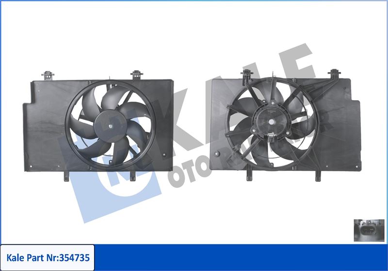 FAN MOTORU AC FIESTA VI 1.4-1.6 BENZINLI 1.4TDCI 1.5TDCI 1.6TDCI 08 B MAX 1.5TDCI 1.6TDCI 12 1525891-8V518C607AD-1541276