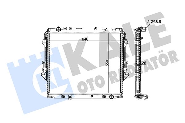 RADYATÖR AL/PL/BRZ HILUX VIII