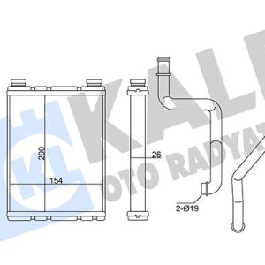 KALORİFER RADYATÖRÜ RENAULT MEGANE III 09 FLUENCE 09 1.4 16V 1.5dCi 1.6 16V
