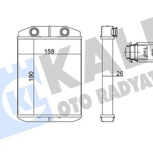 KALORİFER BRAZING FIAT PANDA-500-500 C-LANCIA YPSILON-ABARTH 500-595-695 KALORİFER