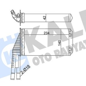 KALORİFER MEKANİK CITROEN C1-C1 II-PEUGEOT 107-TOYOTA AYGO KALORİFER