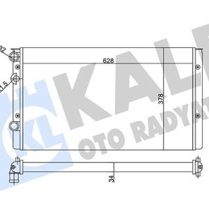 RADYATÖR VOLKSWAGEN GOLF III-LUPO RADYATÖR AL/MKNK 628X378X34