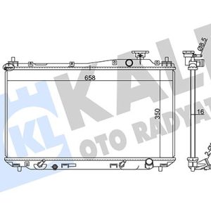 RADYATÖR CIVIC VII OTOMATİK AL/PL/BRZ 350x658x16 19010PLMA51-19010PMMA02-19010PLCJ01