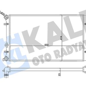 SU RADYATÖRÜ AUDI A3-TT-SEAT LEON-TOLEDO II-SKODA OCTAVIA I-VW BORA-GOLF IV 1.6 1.8T 1.9TDI 98 MT AC NAC MEKANİK 650x414x23