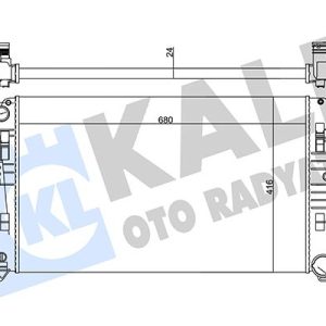 MOTOR SU RADYATORU MERCEDES SPRINTER B906 . VW CRAFTER 30-35-50 680X416X24