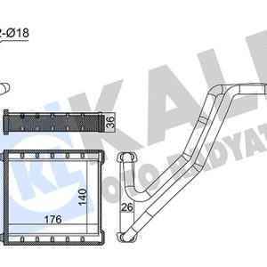 KALORİFER RADYATORU FORD FIESTA VII 17 HEATER CORE