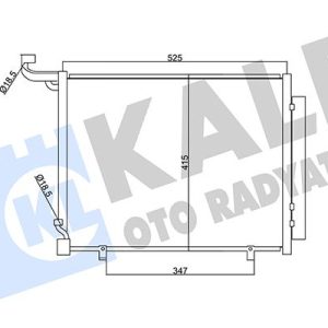 KONDENSER KLIMA RADYATORU FIESTA 17 ECOSPORT 14 COURIER 15 1.5-1.6 TDCI PUMA 17 1.0 ECOBOOST