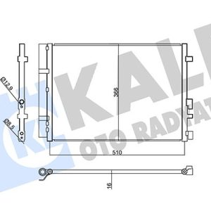 KONDENSER HYUNDAI i20 ACTIVE-i20 II CONDENSER AL/AL