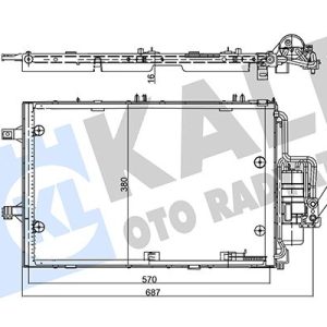 KLİMA RADYATÖRÜ KONDENSERİ CORSA C-COMBO C-TIGRA B 00 1.0-1.2-1.4 540x382x16