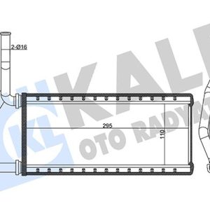 KALORİFER RADYATÖRÜ HONDA CR-V 2.0L K20 RD8 02-06 - ALEMİNYUM