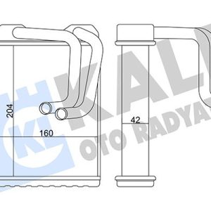 KALORİFER RADYATÖRÜ HONDA ACCORD 2.0L F20A CB3 90-93 - ALEMİNYUM
