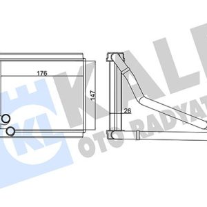 KALORİFER RADYATÖRÜ HONDA JAZZ 1.4L L13Z1 GE6 08- / CITY 1.4L L13Z1 GM1 08- - ALEMİNYUM