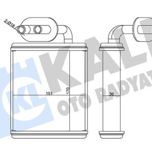 KALORİFER RADYATÖRÜ ISUZU NPR66 4.3L 4HF-1 ŞAMPİYON 97-06 BORULU - ALEMİNYUM 8971016370