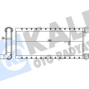 KALORİFER RADYATÖRÜ ISUZU NPR75 5.2L 4HK1 Euro4-5 04- BORULU - ALEMİNYUM 898047494054
