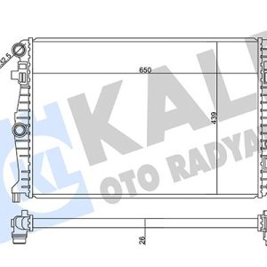 RADYATÖR AUDI A1-A1 CITY CARVER-SEAT IBIZA V 1.0 TGI-1.6 TDI 17--ARONA 1.0 TSI 17-SKODA SCALA 1.0 TS 2Q0121253A-2Q0121253K