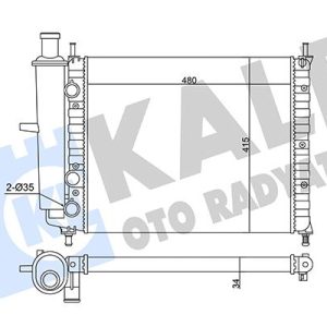 FIAT BRAVO 182 BRAVA MAREA 1.6 16V 95 04 AC MT MEKANİK 480X415X34 SU RADYATÖRÜ