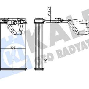 KALORİFER RADYATÖRÜ NISSAN NAVARA 2.5L YD25DDTİ D40 4x4 04- / PATHFINDER 2.5L YD25DDTi R51 05- BO RULU - ALEMİNYUM 27140EB01A