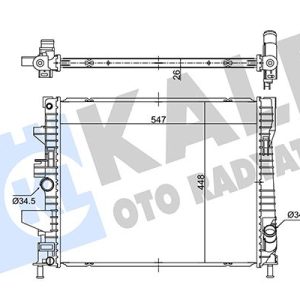 SU RADYATÖRÜ FORD FOCUS III 1.0ECOBOOST12 MT BRAZING 547x448x26 F1F18005VE 1903023-1922567-F1F18005VD