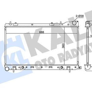 RADYATÖR SUBARU FORESTER AL-PL-BRZ 360X688X26