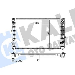 RADYATÖR A4-A6-SUPERB-PASSAT 1.6-1.8-1.9TDI 95-00 632X398X32 AL-PL-BRZ 8D0121251BE-8D0121251M