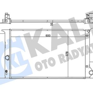 RADYATÖR AURIS-COROLLA-VERSO OTOMATİK AL/PL/BRZ 600x378x16