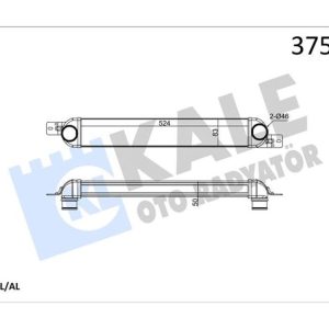 INTERCOOLER OPEL MERIVA A 1.3-1.7CDTI MT 03 10 BRAZING AL-AL 524X83X50 TURBO RADYATÖRÜ 1300411-13148294