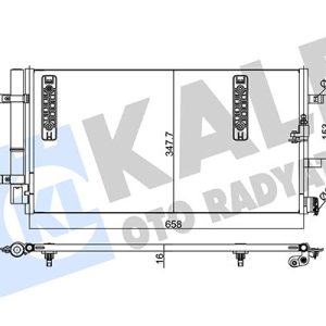 KLİMA KONDENSERİ A4-A5-A6-A7-Q5 AL/AL 645x344x16