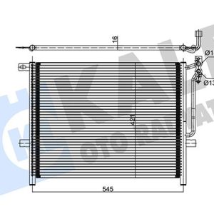 KLIMA RADYATORU BMW E46 M43 M52 M54 N40 N42 N45 64538377614