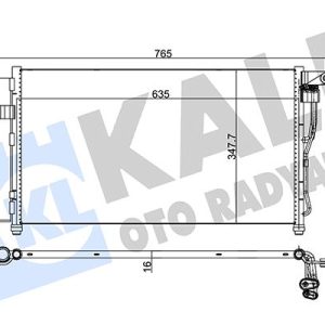 KLİMA KONDENSERİ ACCENT ERA 06 AL/AL 634x348x16 976061E300-976061E000