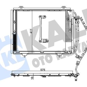 KLIMA RADYATORU MERCEDES W202 S202 C208 A208 A2028300770