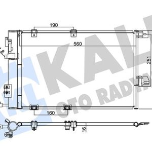 KLİMA KONDENSERİ ASTRA G-ZAFIRA 1.2 16V-1.4 16V-1.6 16V-1.8 16V-2.0 16V AL/AL 580x378x16 1850055-93170621-1850074-24431901