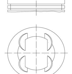 PİSTON SEGMAN STD ASTRA J-CORSA D-E MERIVA B-ADAM-AVEO 1.4 16V A/B14XER-XEL-XFL-XEJ 73.40mm 55571102-55588065-623150-625067