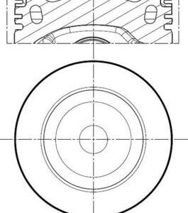 PISTON SEGMAN 81.50MM 0.50 AMAROK CADDY III-IV GOLF VI 2.0 TDI 05- CKUB CFHC CBBB CBDC CLCA 03L107065AG-03L107065S-03L107065AA