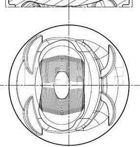 028PI00117002 PISTON SEGMAN 76.51MM 050 GOLF 5-6-JETTA 3-4-PASSAT-1.4TSI-FSI BLG BMY CAVA CTHA 05 03C107065AQ