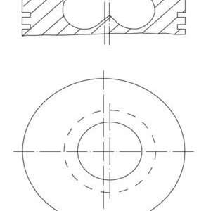 PISTON SEGMAN STD 84mm BMW B37 B47 F10 F20 F30 F40 G20 G30 G22 F32 F34 F36 G32 G11 F48 F15 MINI F54 F55 F56 F57 F60 11258519401
