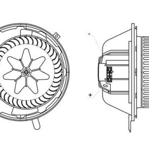 KALORIFER MOTORU BMW E81 E87 E90 E93 E84 F25 F26 64119227670