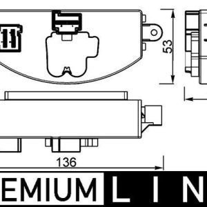 KLIMA FAN REGULATORU MERCEDES W176 W246 C117 X117 X156 W222 C217 A2229060303