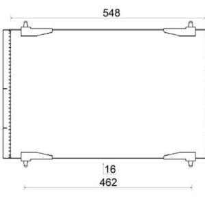 KLİMA RADYATÖRÜ KONDANSER PEUGEOT P206 98 09 1.1-1.4-1.6-2.0-1.4HDI-1.6HDI