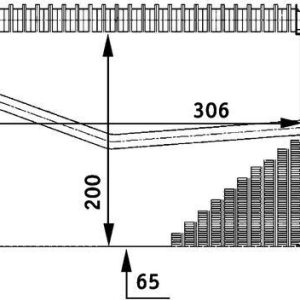 EVAPORATOR MERCEDES W203 CL203 S203 C209 A209 W463 A2098300358