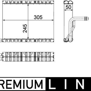 EVAPORATOR BMW F10 F11 F12 F13 F06 F07 F01 N47 PREMIUM LINE 64119163331 64119237501 64119383678