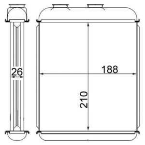 KALORİFER RADYATÖRÜ BRAZİNG ASTRA F-ASTRA G-ASTRA H YÜZÜKLÜ MEK OTOM 208x183x26
