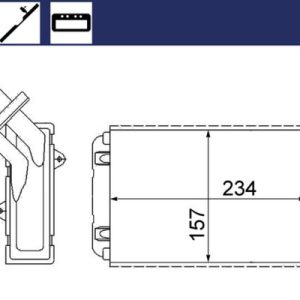 KALORİFER RADYATÖRÜ MGN I-CLIO I-R19 234x157X42