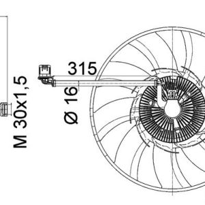 RADYATOR FANI 3.0D DISCOVERY 4 L319 09 18 RANGE ROVER SPORT I L320 09 13 PREMIUM LINE LR013695-LR021990-LR023392
